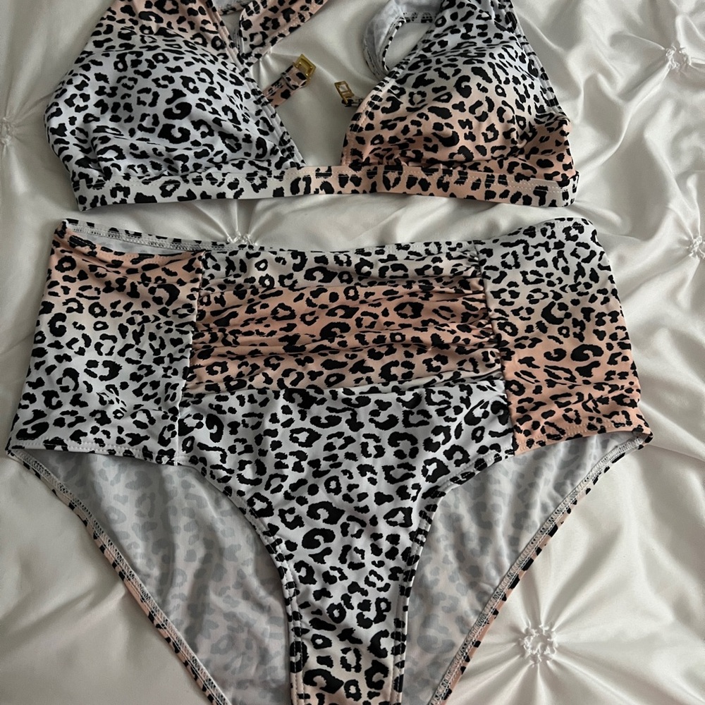 Leopard Print Bikini Set